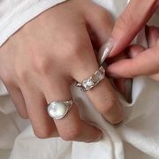 【韓国風】プチプラ韓国　金アレ対応素材　S925コーティング silverring   リング   指輪