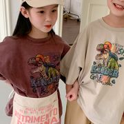 ★Girls＆Boys★　子供服　90~150cm　オーバサイズキッズTシャツ　韓国キッズファッション