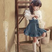 2024春新作 韓国風子供服    ベビー服 女の子   キャミソールスカート2色  90-150cm