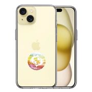 iPhone15 側面ソフト 背面ハード ハイブリッド クリア ケース 星座 うお座 魚座 Pisces