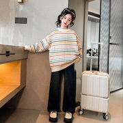 子供服 洗えるキッズ 女の子 ガールズトップス ニット セーター ニットプルオーバー　130cm-170cm
