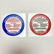 SAFETY CHECKED Sticker アメリカ 整備 点検 ステッカー