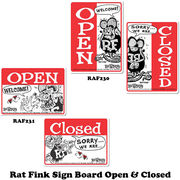 Rat Fink ラットフィンク メッセージ ボード OPEN & CLOSED