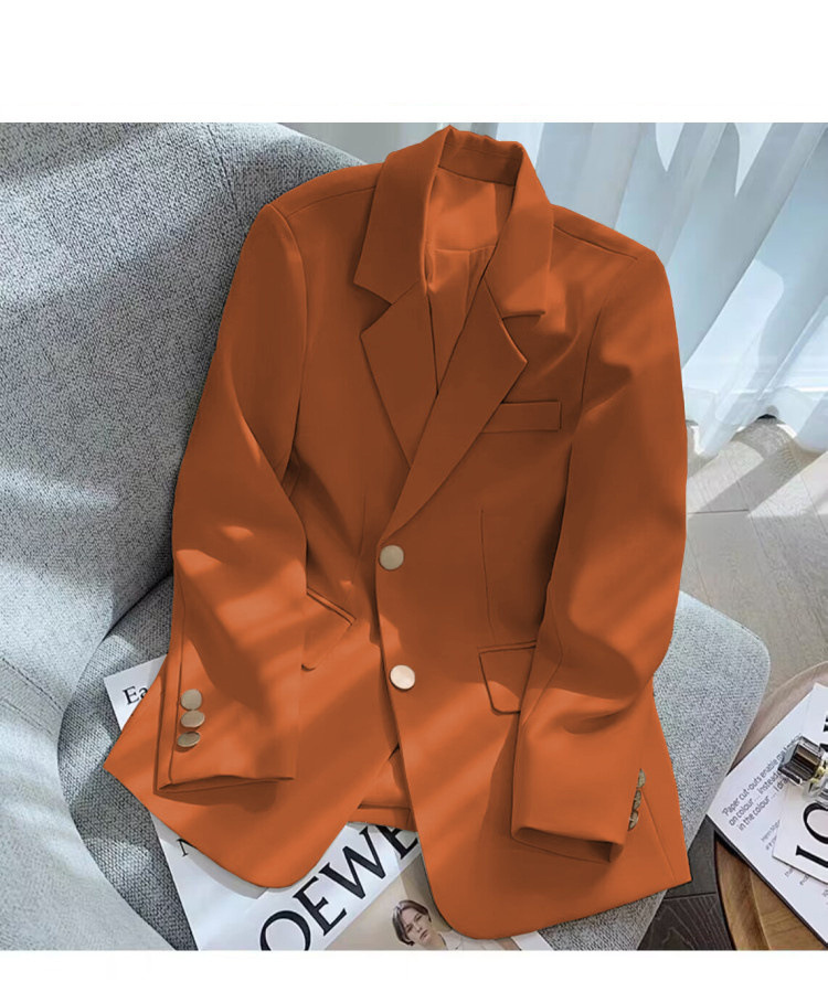 コーデに旬を取り入れる 短いスタイル 快適である スーツ コート ダブルボタン 上品映え 洋服  スリム