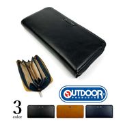 【全4色】OUTDOOR（アウトドア） ラウンドファスナー 長財布 ロングウォレット