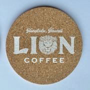 LION COFFEE  コルクコースター　LION COFFEE