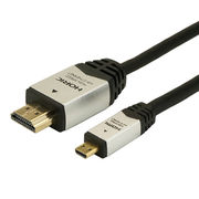 【5個セット】 HORIC HDMI MICROケーブル 3m シルバー HDM30-04