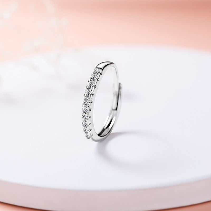 レティスリング アクセサリー上品指輪　CZダイヤ指輪  おしゃれ リング 真鍮指輪 男女兼用 RANRAN