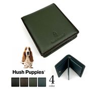 全4色 Hush Puppies ハッシュパピー ソフトレザー二つ折り中ベラ付き財布 フラップポケット小銭入れ