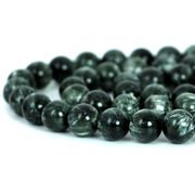 セラフィナイト【丸玉】12mm【天然石 ビーズ パワーストーン】