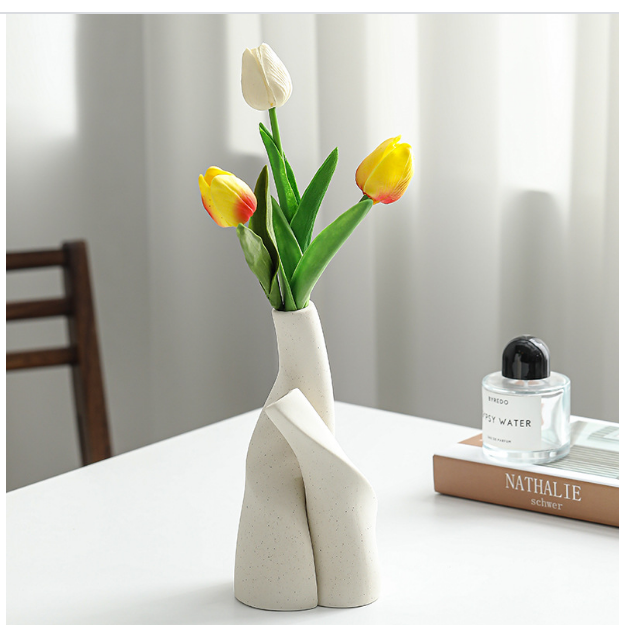 2点セット 面白い デザイン性強い 花瓶 手作り 可愛い 花器 装飾花瓶 装飾 陶器 Humosito（フモシト）  問屋・仕入れ・卸・卸売の専門【仕入れならNETSEA】