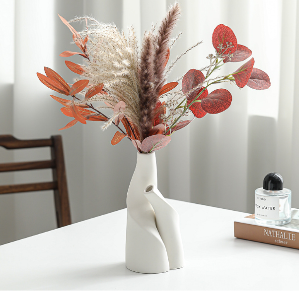 2点セット 面白い デザイン性強い 花瓶 手作り 可愛い 花器 装飾花瓶 装飾 陶器 Humosito（フモシト）  問屋・仕入れ・卸・卸売の専門【仕入れならNETSEA】
