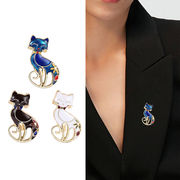 日本と韓国での人気 かわいい  蝶ネクタイ 猫のブローチ ク 猫のアクセサリー  女性コサージュ 猫の雑貨