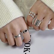 【韓国風】プチプラ韓国 金アレ対応素材　S925コーティング silverring リング   指輪