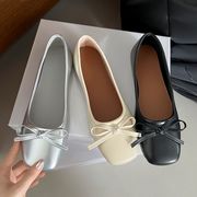 バレエシューズ　靴　パンプス　デザイン　リボン　春夏　レディース　韓国ファッション