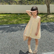 2024夏新作  ベビー服 韓国風子供服  女の子  ワンピース 2色  80cm-130cm
