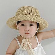 【2024夏新作】韓国風子供服 ベビー服 キッズ 日焼け止め麦わら帽子 男女兼用 帽子 ハット