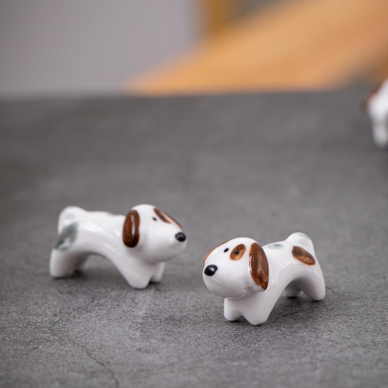 【美品】イヌ　犬　陶器　置物　インテリア　工芸品　美術品　A2636 0260356-6.jpg