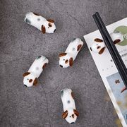 箸置き 動物 可愛い犬 彩絵 陶器 日本風 家庭用 創造的 装飾品 小物 卓上飾り物 車載小物 インテリア小物