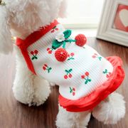 insチェリースカート猫小型犬薄い夏の犬服ビションテディプリンセスキャミソールスカート卸売