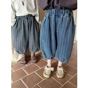 2024新作 韓国風  ベビー服  子供服 男女兼用ちょうちん九分ズボン2色 80-140cm