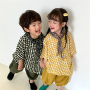 2024新作 韓国風  ベビー服  子供服 男女兼用  半袖  トップス2色  80-130cm