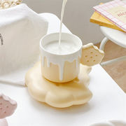 センスがいい！INSスタイル コーヒーカップ 牛乳カップ 家庭用 マグカップ 陶磁器カップ 朝食カップ