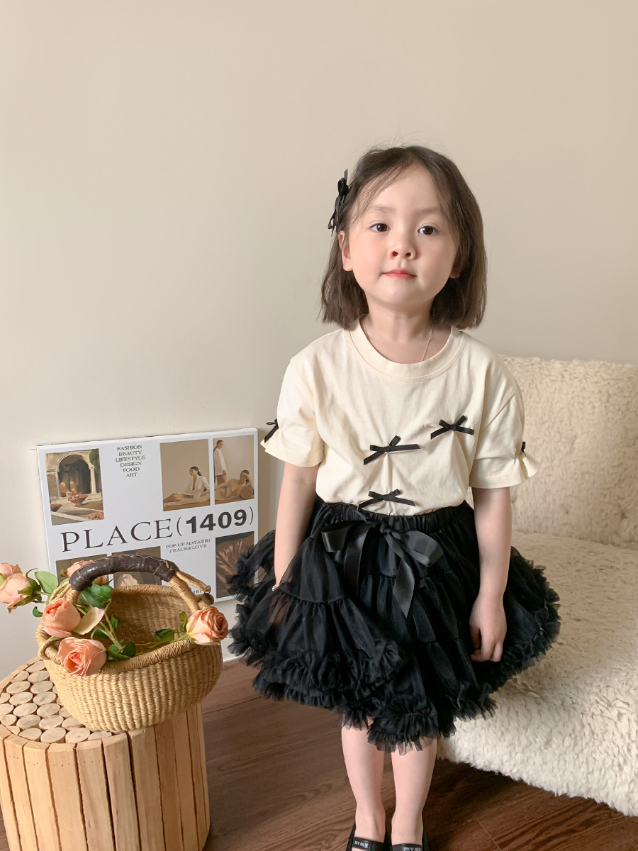 2024新作 韓国風  ベビー服  子供服  女の子 半袖 トップス+スカート分けて販売   80-140cm