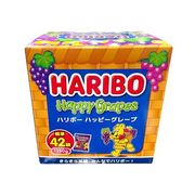 HARIBO ハリボー ハッピーグレープ 標準42袋入 個包装 グミキャンデー ハードグミ