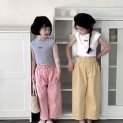 2024夏新作  ベビー服 韓国風子供服  女の子 ズボン  2色 90cm-150cm