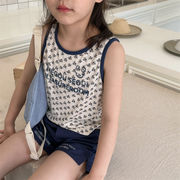 子供服　80~130cm　キッズタンクT　ノースリーブT　韓国キッズ服