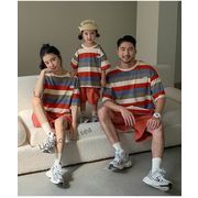 2024新作 韓国子供服  親子服  男女兼用トップス+ショートズボン  分けて販売  80-140cm
