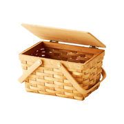 ウッドチップテーブルバスケット　ボックス/収納/カゴ/ナチュラル/オシャレ/小物入れ/ピクニック