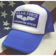 アメカジメッシュキャップ　ワッペン付CAP　U.S AIRFORCE COMMANDING OFFICER