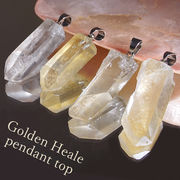 ゴールデンヒーラー 原石 ペンダントトップ 水晶 アメリカ産 黄金色 A・メロディ 天然石 日本製