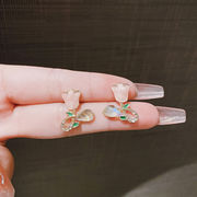 S925ポスト ピアス ハンドメイド チューリップ ピアス 花ピアス キャッチ ピアス イヤリング 2024新作