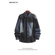 トップス シャツ カジュアルシャツ 長袖 デニムシャツ メンズシャツ