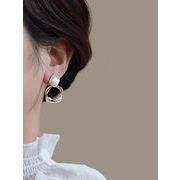 マットウェーブフープイヤリング ファッショングッズ レディースヘアアクセサリー