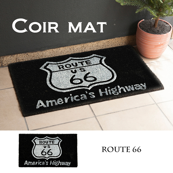 玄関マット レクト★コイヤーマット★ROUTE66