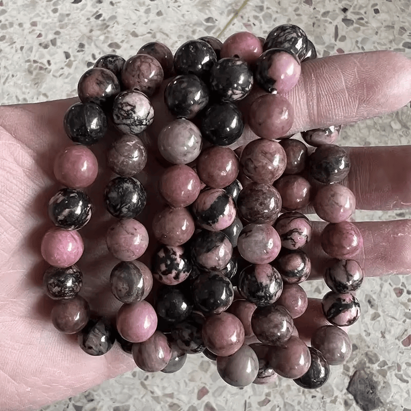 シュシュ ヘアゴム パワーストーン ローズクォーツ アベンチュリン