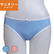 在庫処分 【即納】【M/L】【サニタリー】ドット柄サニタリーショーツ