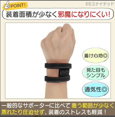 手首サポーター レディース 女性用 がっちりホールド 腱鞘炎を