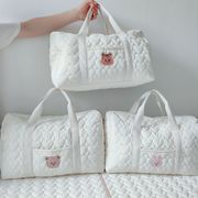大容量マザーズバッグ　ベビー用品収納　トートバッグ　旅行　韓国ベビーグッズ