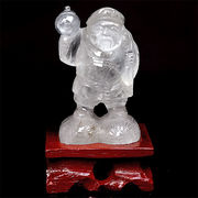 彫刻品 水晶 大黒天 置物 五穀豊穣 家産増進 子孫繁栄 天然石
