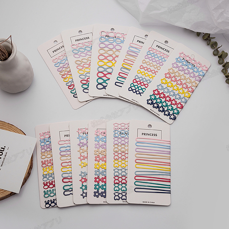 【全6種】10個セット ヘアピン ヘアクリップ ヘアアクセサリー バレッタ カラフル 韓国 髪飾り