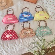 ミニバッグ　収納ポーチ　INS　韓国ファッション　チェック柄　かわいい