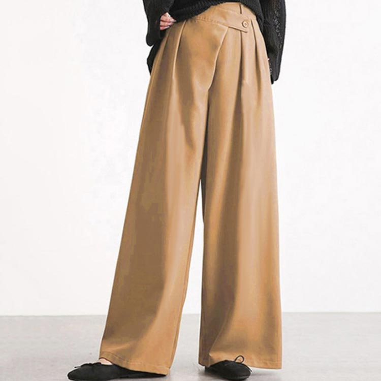 Asymmetry Twill Trousers アイボリー ワイドパンツ38 楽天市場