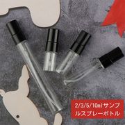 3色サンプルスプレーボトル、ポータブル2/3/5/10MLガラススプレーボトル、ミニ空のボトルじょうろ