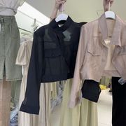 トップス ジャケット アウター ブレザー 薄手 レース 冷感 長袖 通気 レディース