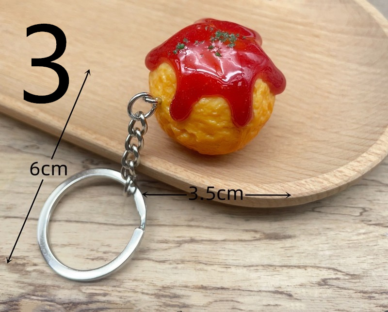 誕生日プレゼント 9色 日本のたこ焼きキーホルダー チーズたこ焼きキーホルダー キッチン家電